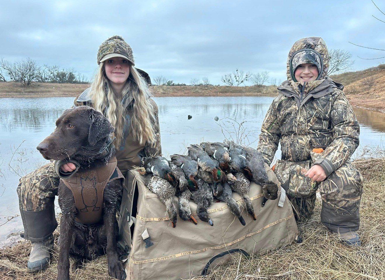 Kids with ducks