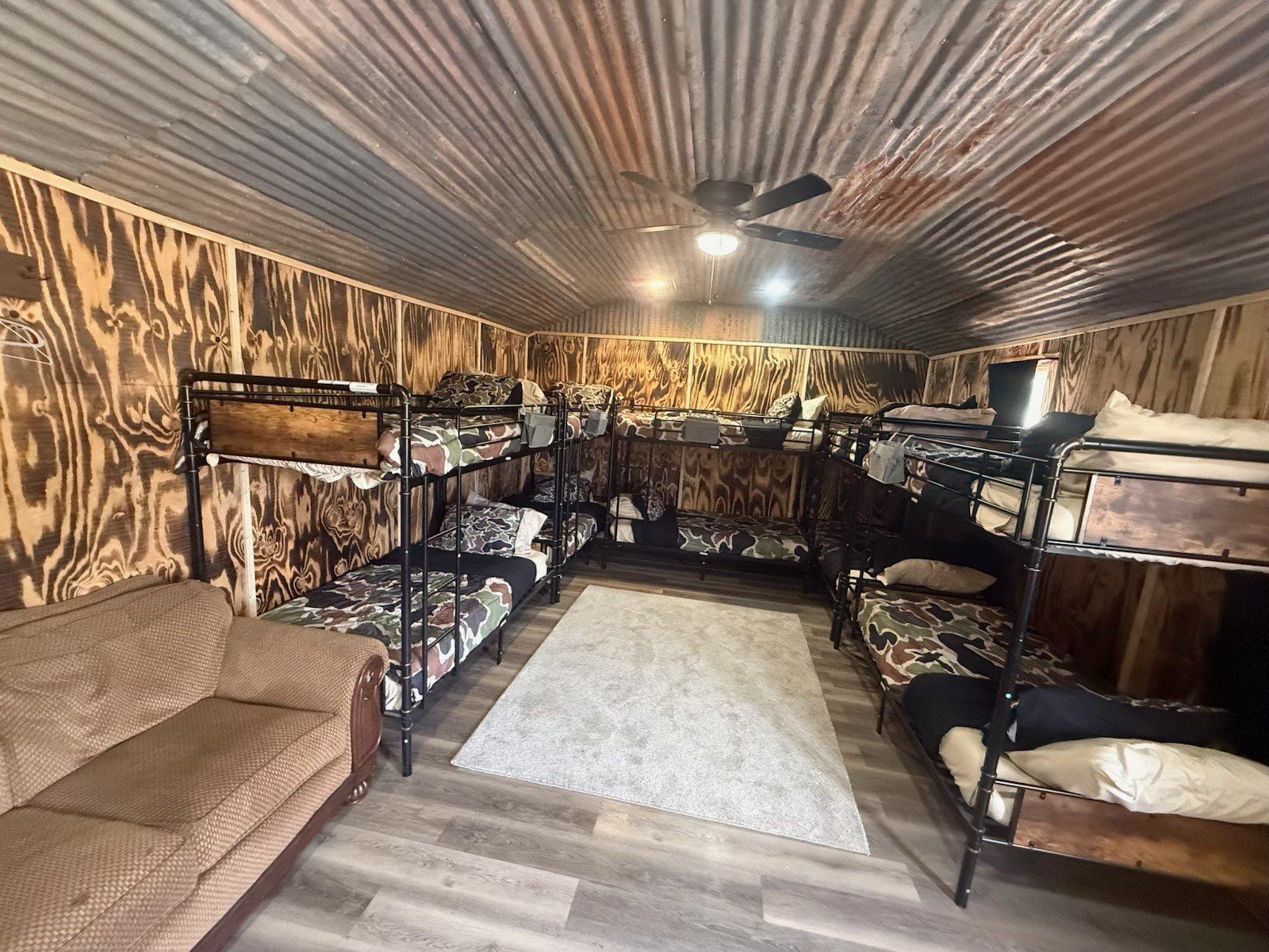 Lodge bunk room